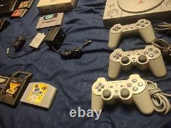 Sony PlayStation PS1 Sega Genesis Super Nintendo SNES Atari Bundle Games Workin