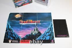 Soul Blazer SNES Super Nintendo Complete In Box CIB Authentic with Poster! RARE