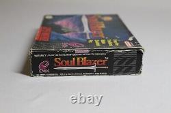 Soul Blazer SNES Super Nintendo Complete In Box CIB Authentic with Poster! RARE