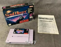Soul Blazer (Super Nintendo, SNES) Authentic In Box Tested