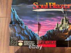 Soul Blazer (Super Nintendo, SNES) - Complete in Box - Authentic - Tested