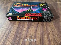 Soul Blazer (Super Nintendo, SNES) - Complete in Box - Authentic - Tested