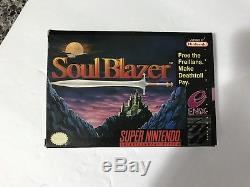 Soul Blazer (Super Nintendo, SNES) Complete in Box, CIB