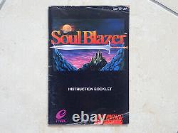Soul Blazer Super Nintendo Snes Game Complete & Boxed Ntsc Rare Enix