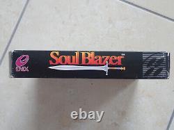 Soul Blazer Super Nintendo Snes Game Complete & Boxed Ntsc Rare Enix