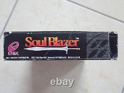 Soul Blazer Super Nintendo Snes Game Complete & Boxed Ntsc Rare Enix