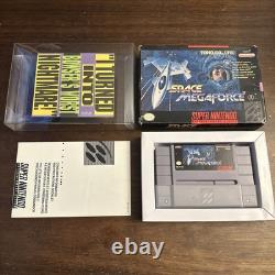 Space MegaForce (Super Nintendo SNES, 1994) Cart In Box Tested Authentic