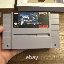 Space MegaForce (Super Nintendo SNES, 1994) Cart In Box Tested Authentic