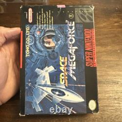 Space MegaForce (Super Nintendo SNES, 1994) Cart In Box Tested Authentic