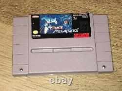 Space MegaForce Super Nintendo Snes Cleaned & Tested Authentic