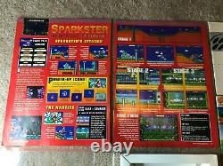 Sparkster (Super Nintendo SNES) 100% Complete CIB with Poster + Ads