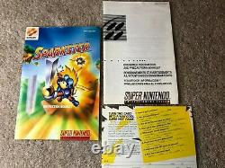 Sparkster (Super Nintendo SNES) 100% Complete CIB with Poster + Ads