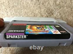 Sparkster (Super Nintendo SNES) 100% Complete CIB with Poster + Ads