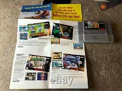 Sparkster (Super Nintendo SNES) 100% Complete CIB with Poster + Ads