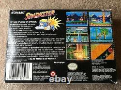 Sparkster (Super Nintendo SNES) 100% Complete CIB with Poster + Ads