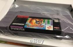 Sparkster (Super Nintendo SNES) CIB 100% Complete NM Rare Condition Konami