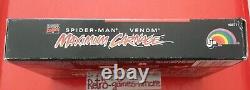 Spider-Man Maximum Carnage Super Nintendo AUTHENTIC SNES CIB Actual pict. LOOK