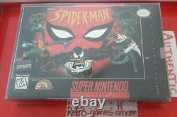 Spider-Man The animated series Super Nintendo AUTHENTIC SNES Actual pic NO GAME