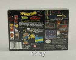 Spider-Man & X-Men in Arcade's Revenge Super Nintendo SNES 1992 LJN New Sealed