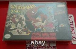 Spider-Man and The X-Men in Arcade's Revenge SUPER Nintendo AUTHENTIC SNES Seal