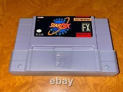 Starfox Super Weekend Extremely Rare Super Nintendo Game SNES EX / Near Mint