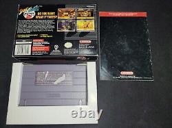 Street Fighter Alpha 2 Authentic Super Nintendo SNES EXMT- cond COMPLETE n box