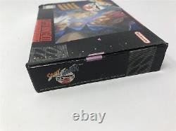 Street Fighter Alpha 2 Super Nintendo Snes Cart replacement Label & Original Box