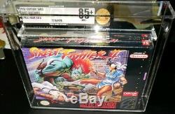 Street Fighter II 2 1st Print Japan Super Nintendo SNES New Sealed MINT VGA 85+
