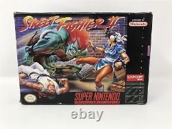 Street Fighter II 2 Super Nintendo Snes 100% Complete in box CIB RARE