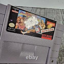 Street Fighter II 2 Turbo Not For Resale SNES Super Nintendo Game SNES Game