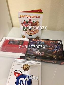 Street Fighter II 30TH Anniversary Edition SNES 5500 RED Capcom iam8bit OPENED