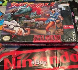 Street Fighter II SNES Super Nintendo Complete CIB, Tested And Working! Mint