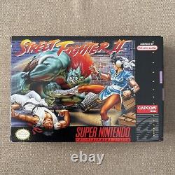 Street Fighter II Super Nintendo SNES COMPLETE CIB Authentic Great Condition