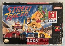 Street Racer (Super Nintendo SNES, 1994) Box Manual Cartridge Game Authentic