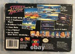 Street Racer (Super Nintendo SNES, 1994) Box Manual Cartridge Game Authentic