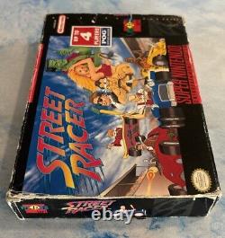 Street Racer (Super Nintendo SNES, 1994) Box Manual Cartridge Game Authentic