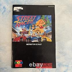 Street Racer (Super Nintendo SNES, 1994) Box Manual Cartridge Game Authentic
