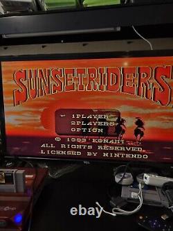 Sunset Riders Super Nintendo SNES 1993 Authentic Cartridge Only Tested Working