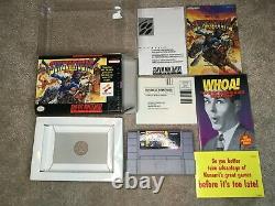 Sunset Riders (Super Nintendo SNES) Complete CIB with Poster COLLECTOR