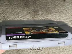 Sunset Riders (Super Nintendo SNES) Complete CIB with Poster COLLECTOR