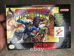Sunset Riders (Super Nintendo SNES) Complete CIB with Poster COLLECTOR