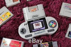 SupaBoy Portable Super Nintendo Console SNES SFC Famicom + Super Game Boy Adapt
