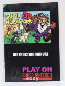 Super 3D Noah's Ark (SNES) Super Nintendo CIB