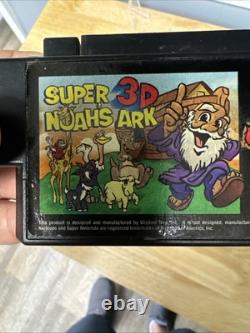 Super 3D Noah's Ark (Super Nintendo SNES, 1994) Wisdom Tree 100% Authentic Orig