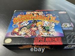 Super Adventure Island 2 II Super Nintendo SNES CIB Complete in Box Game Manual+