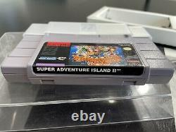 Super Adventure Island 2 II Super Nintendo SNES CIB Complete in Box Game Manual+