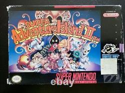 Super Adventure Island 2 SNES (Super Nintendo) Box and Game in OK Condition