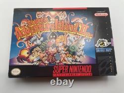 Super Adventure Island II 2 Super Nintendo, 1995 SNES CIB Complete With Poster
