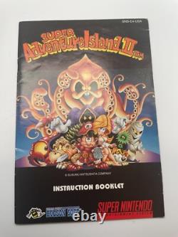 Super Adventure Island II 2 Super Nintendo, 1995 SNES CIB Complete With Poster