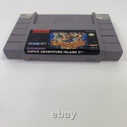 Super Adventure Island II 2 Super Nintendo SNES Original Authentic Tested Rare